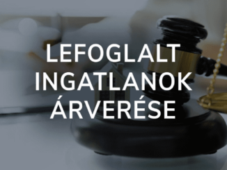 Lefoglalt ingatlanok árverése