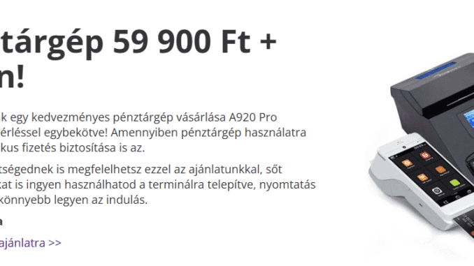 POS terminál és az online pénztárgép