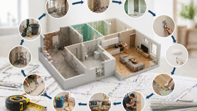 Lakásfelújítás sorrendje